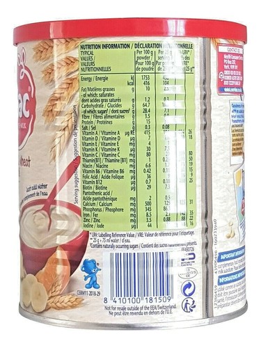 Frutas y trigo mezclados Nestlé Cerelac con leche (400 g) a partir de 7 meses - Imagen 4 de 4
