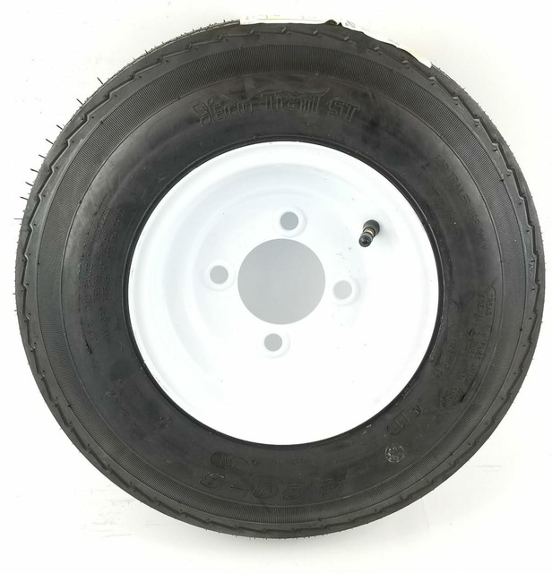 EcoTrail 4.808 Load Range C Trailer / Camper Tire with 4 Hole Wheel