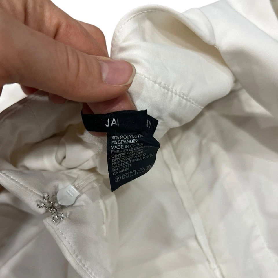 Комбинезон Jay Godfrey белый с широкой бретелью через шею ложный вырез Manila 12 - Изображение 4 из 4