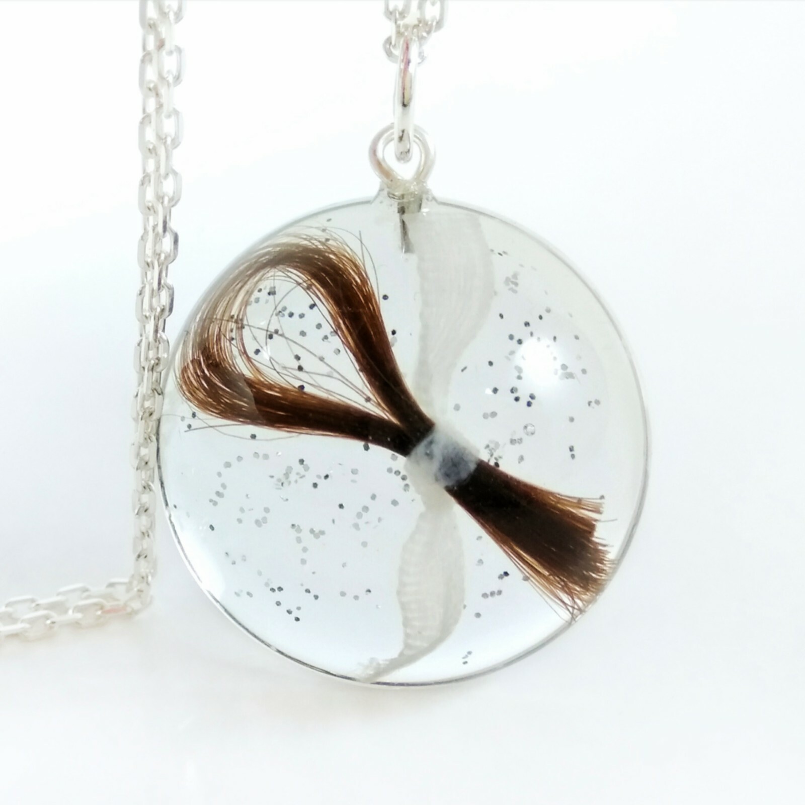 Custom Baby Lock of Hair Keepsake Locket Mum Memorial Necklace Personalised  Gift | eBay