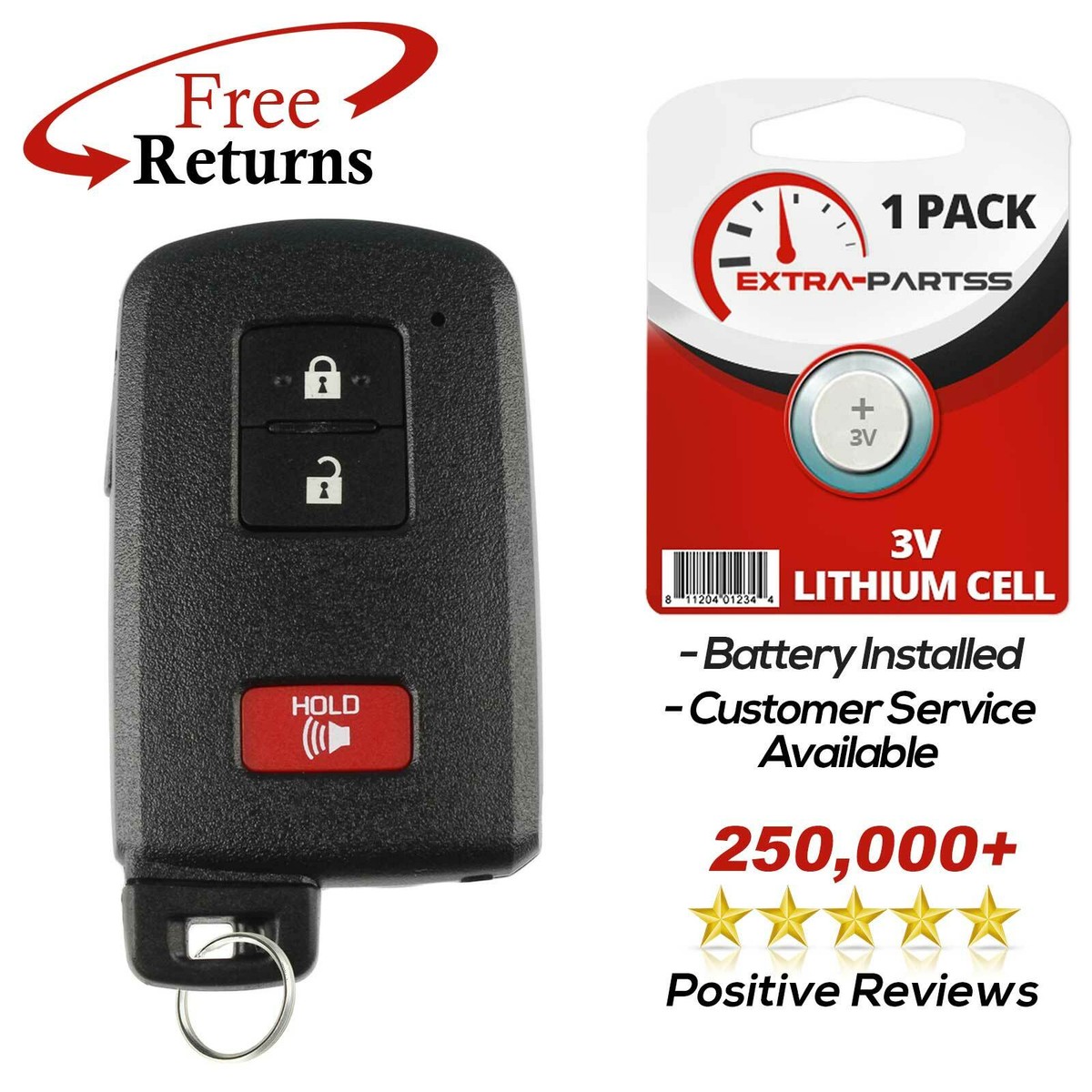 Toyota Rav4 Key Fob OEM Toyota Smart Keyless Entry Remote Key Fob - HYQ14FBA For Prius C, Prius V, RAV4 Prius Key Fob