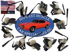 GM NOS Fender Door Quarter Body Side Moulding Molding Trim Clip Fasteners 10pc A