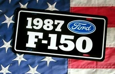 1987  Ford F-150 Pickup License plate tag 87  F150 Pick Up Truck Fleet side Step