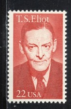 2239 * T.S.ELIOT  *  U.S. Postage Stamps  MNH