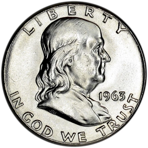 1963 50C BU Silver Franklin Half Dollar