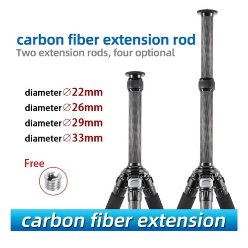 Upgraded SLR Camera Tripod Center Shaft Extension Rod CarbonFiber Gimbal 4 Size - Picture 6 of 12