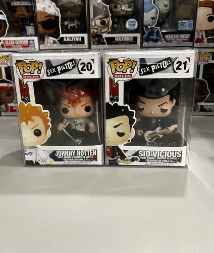 New 2pc Funko Pop Sex Pistols Johnny Rotten Sid Vicious Rocks Set Lot 20 21 Punk