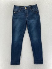 Democracy Jeans Ab Solution Women's 4 Dark Wash Blue Stretch Skinny Ankle Jeans