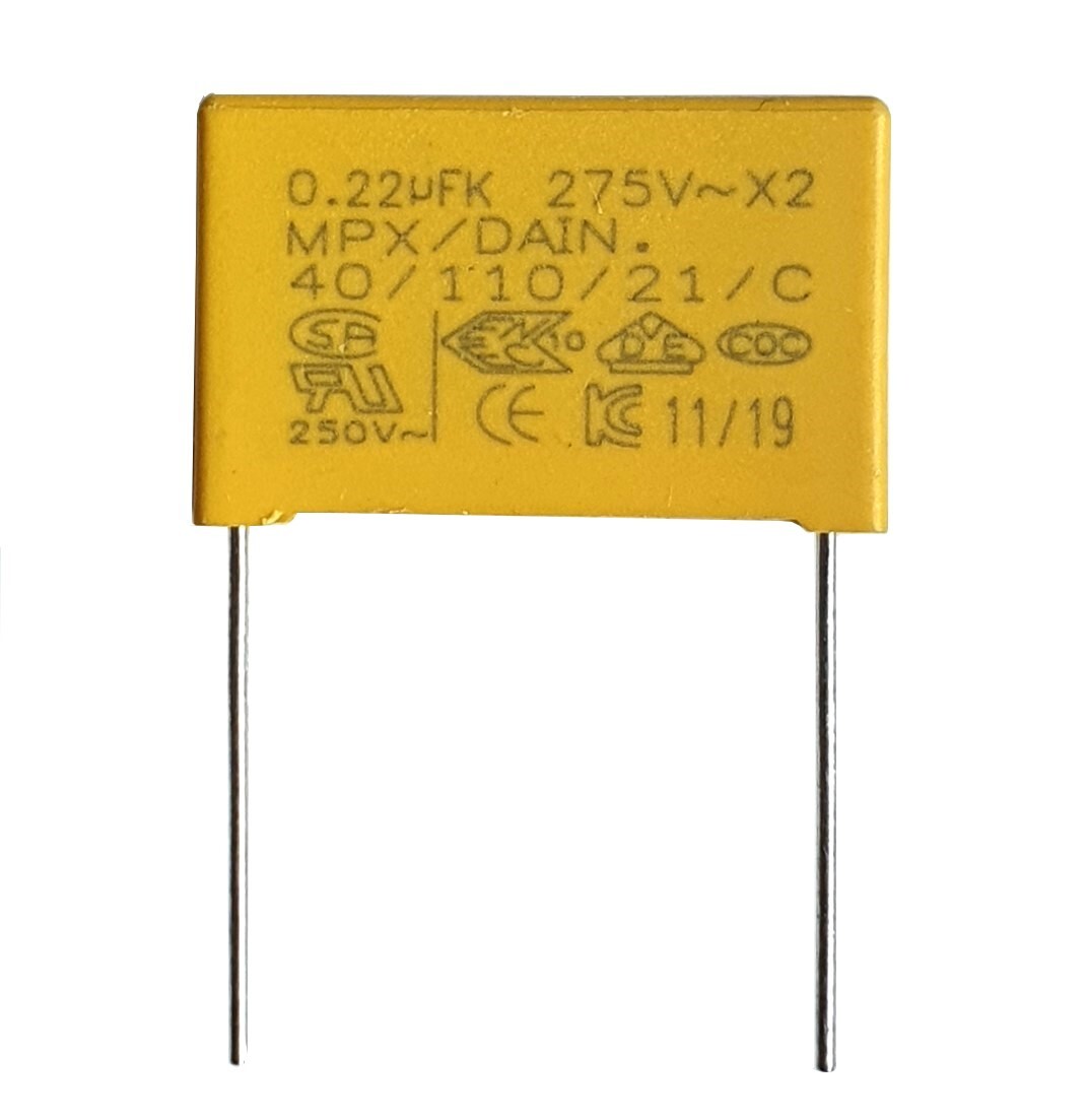 hfan5987樣專用 2pcs] 0.22uF 275v DAIN X2 Safety Cap 40/110/21 pitch 22mm 40