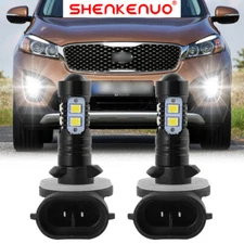 For Kia Sorento 2011-2016 2X 881 LED Fog Light Bulbs 6000K High Power Lamp WG01