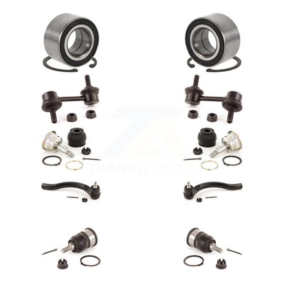 Front Bearing Upper Lower Ball Joint Outer Tie Rod Link Kit (10Pc) For Honda TSX