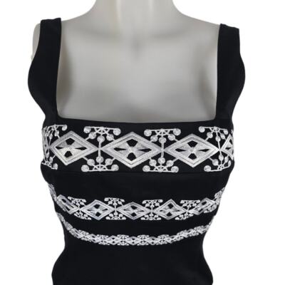 white house black market embroidered dress White House Black Market Strapless Summertime Dress Size 2 SKU 000065 –  Designers On A Dime main image 1