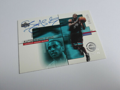 SHAREEF ABDUR-RAHIM 00/01 Upper Deck E-Volve Autograph GRIZZLIES #EC4-S lim. 200