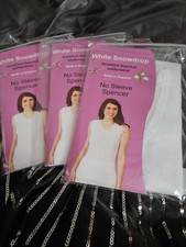3 X White Thermal Vests