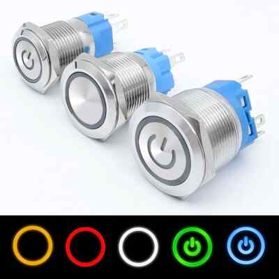 On Off Power Switch Metal Waterproof Push Button 12v for Car Ignition Switches