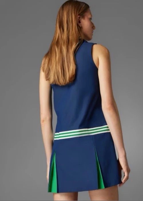 Adidas Originals Pro Tennis Dress Shorts Golf Outfit Women’s Sz S Blue And Green - Image 3 of 4