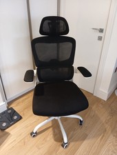 Ergonomic Gaming / Office Mesh Chair with Lumbar Support In White