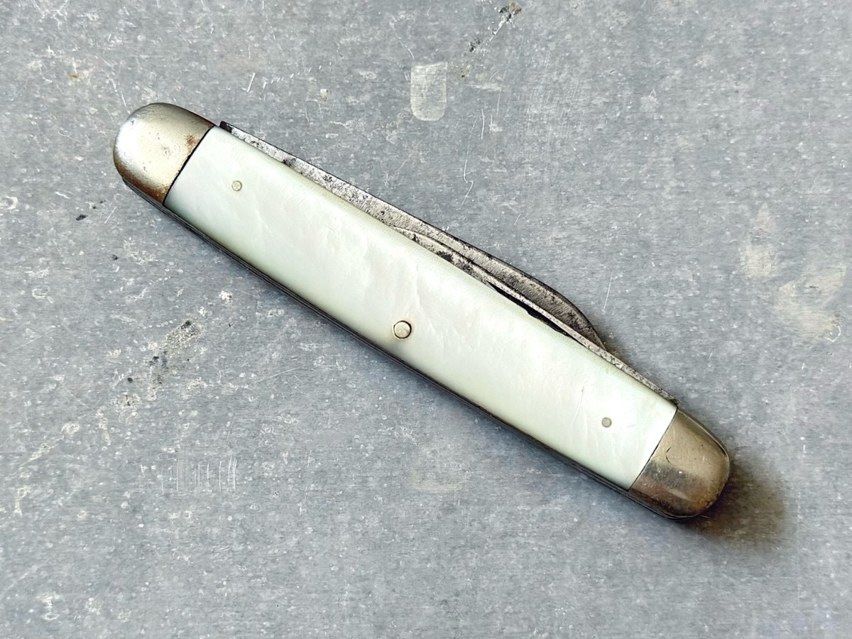 Keen Kutter EC Simmons Split Back Whittler Pearl Vintage Pre-1940