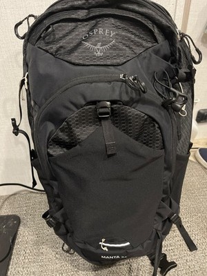 OSPREY MANTA 34 BACKPACK - Black with rain cover