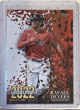 2023 Topps 2022 Greatest Hits Rafael Devers #22GH-7 Boston Red Sox
