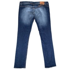 Vintage Apple Bottom Jeans Women 11/12 Blue 90s Y2k Embroidered Stretch
