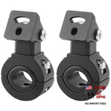 2 Pcs Motorcycle Driving Light Mount Bracket, Universal Adjustable LED Bar