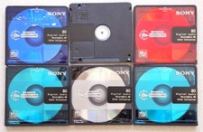 MiniDiscs 80 Min MD SONY MD80 Bundle of SIX MD with Jewel case MiniDisks