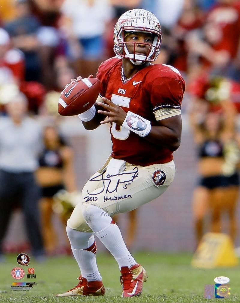 Jameis Winston Heisman Signed Seminoles 16x20 Passing PF Photo- Winston Hologram 