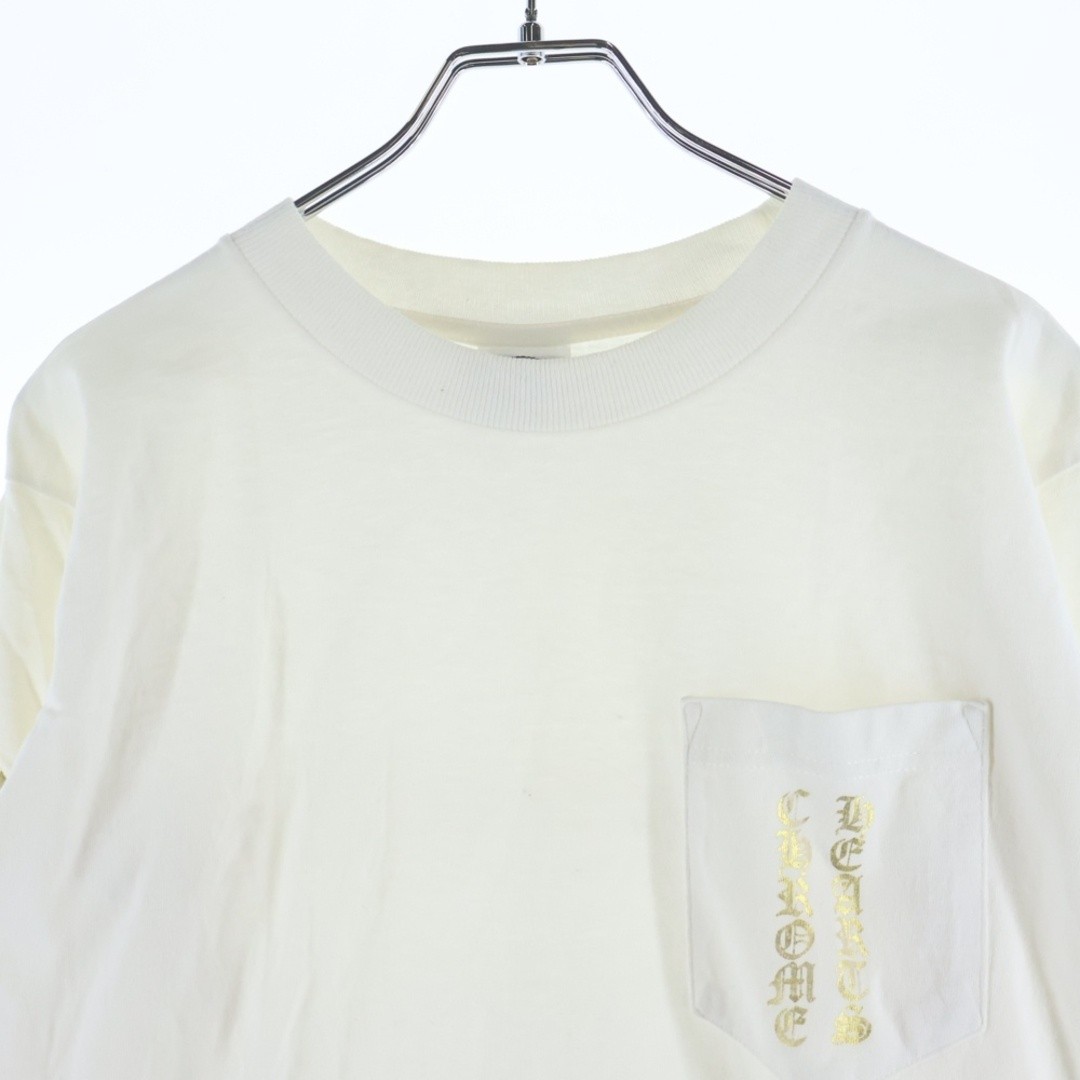 CHROME HEARTS Old CH T-SHRT Sleeve Logo Print Crew Neck Long T-shirt White Used thumbnail 3