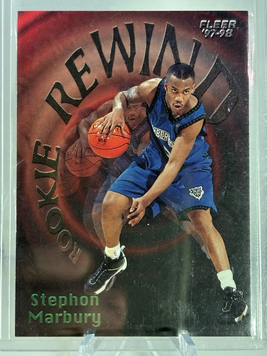 その他 97-98fleer showcase Stephan Marbury Fleer Stephon Marbury Basketball 1997-98 Season Sports Trading