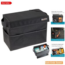 Car Storage Organizer with Lid for Front Back...
