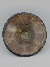 Bill Campbell Bowl, 5.75” Dia X 2” H, Crystalline Glaze Pottery Signed