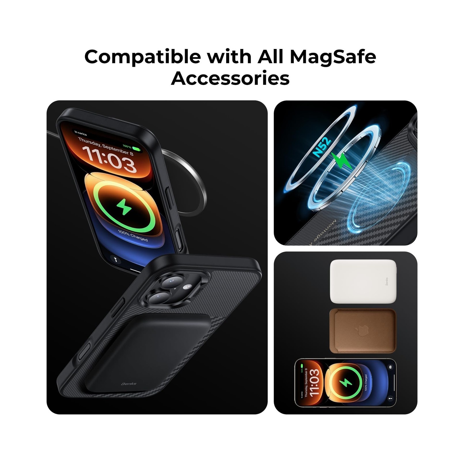 BENKS Montage ArmorPro Case for iPhone 16 Plus, Built with Dupont K... Fast Ship