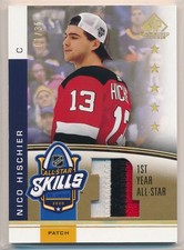 2020-21 SP Game Used Nico Hischier NHL All-Star Skills Fabrics 1st Year #/35