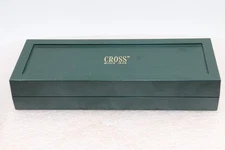 Cross Shells # 354105, Chrome Pen & 05mm Pencil Set, Tan Leather Pen Purse,  Box