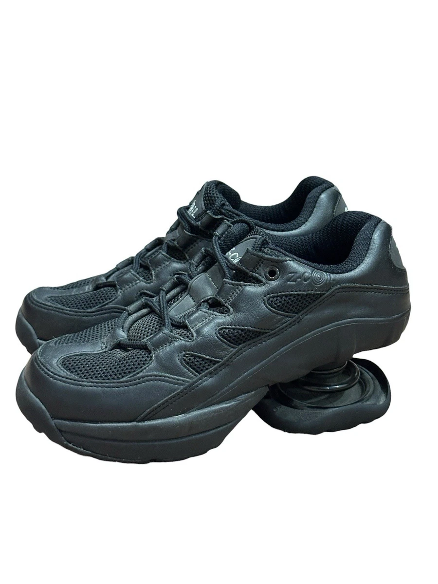 Z-Coil Santa Fe Spring Heel Shoes Mens 9 Black Leather Cap Toe Lace Up Comfort mens z coil shoes products for sale | eBay main image 4