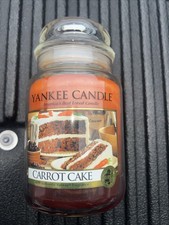 Yankee Candle 22 Oz CARROT CAKE  Retired BLACK BAND. Housewarmer c2009 unused