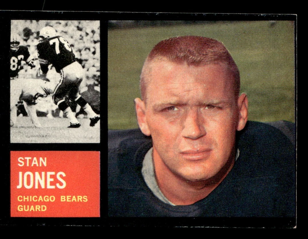 Stan Jones 1962 Topps Card #18 Chicago Bears