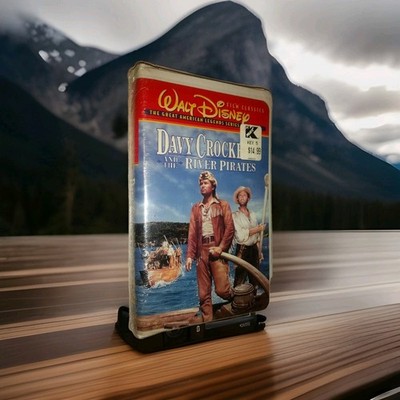 Walt Disney Davy Crockett River Pirates VHS Frontier Vintage Buddy Ebsen Video