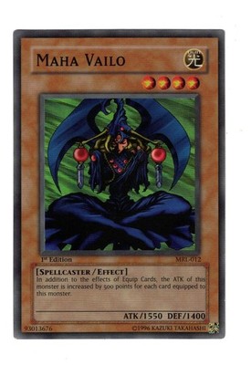 Yugioh- 1X Maha Vailo - Super - 1st Edition - MRL-012 - Light Play