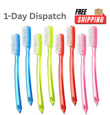 Zopeal 8 Pieces Extra Hard Toothbrush Bulk Large Long Head Bristle Manual