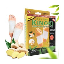 50 Pcs KIYOME KINOKI Foot Pads Cleansing Gold Detox Ginger