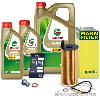MANN-FILTER ÖLFILTER+7L CASTROL EDGE 5W-30 M +SCHRAUBE+DICHTUNG 31978139
