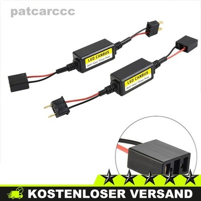 2x H7 LED Canbus Scheinwerfer Decoder Anti Flicker Adapter Fehlerfrei Canceler