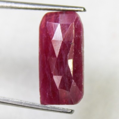 Natural Pinkish Red Ruby Rose Cut Faceted Loose Gemstone Fancy Shape 16x8x3 MM