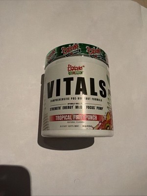 Psycho Pharma Vitals Pre-Workout -Tropical Fruit Punch 10.95 Oz Exp 06/2028 NEW