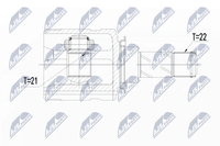 NTY Gelenksatz, Antriebswelle NPW-PL-064 FüR Opel