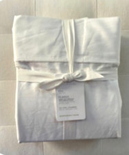 Pottery Barn 400 TC ORGANIC PERCALE Sheet Set Full White NWT