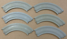 LOT OF 6 TYCO US1 ELECTRIC TRUCKING TRACK PIECES B5831 9" R 1/4 CIRCLE