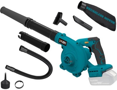 ''Cordless Leaf Blower with Brushless Motor, 6 Speeds, 180MPH Air Power''